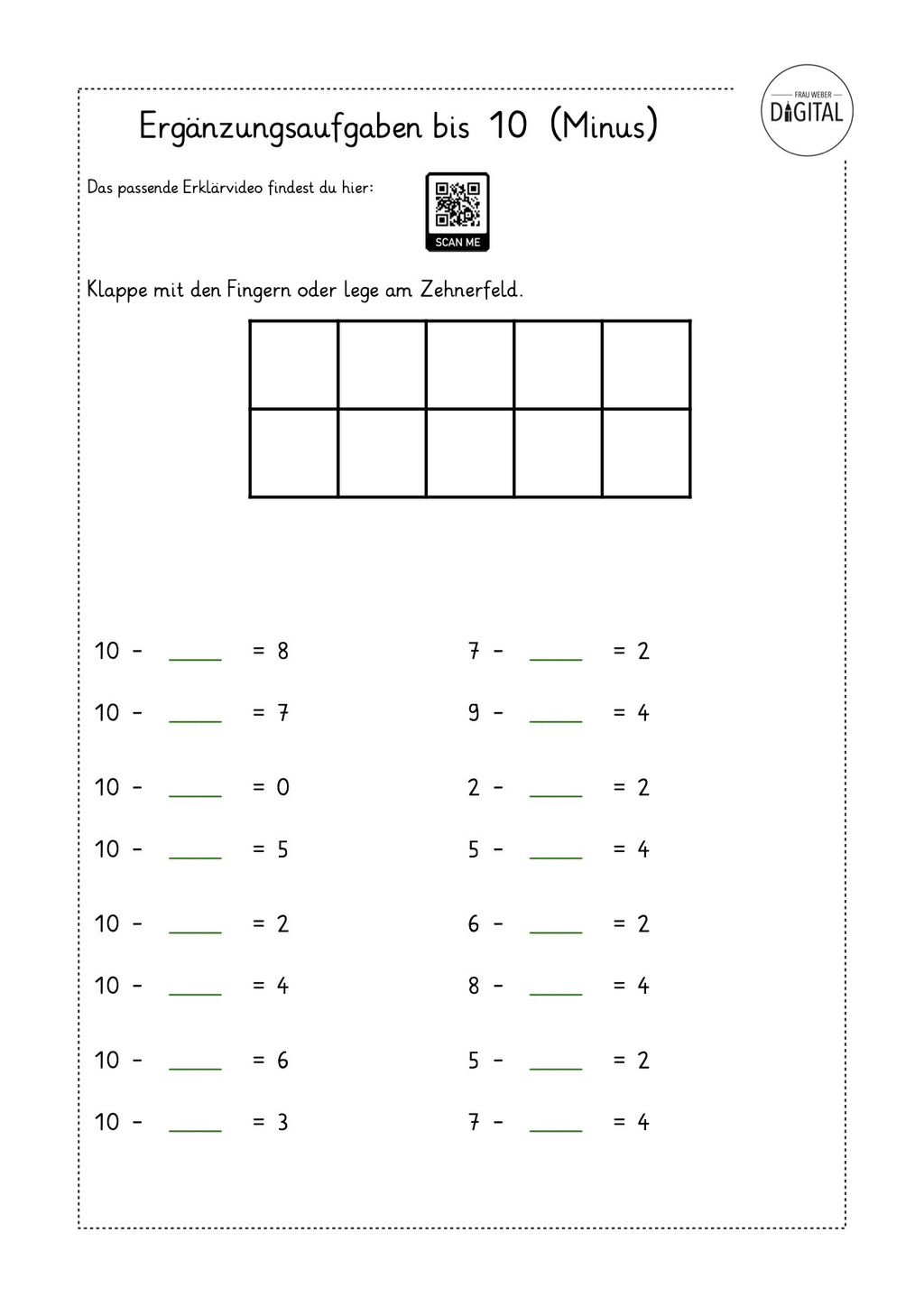 Erg nzungsaufgaben Bis 10 Minus Arbeitsblatt Mit L sung Mathe Kla erg-nzungsaufgaben-bis-10-minus-arbeitsblatt-mit-l-sung-mathe-kla