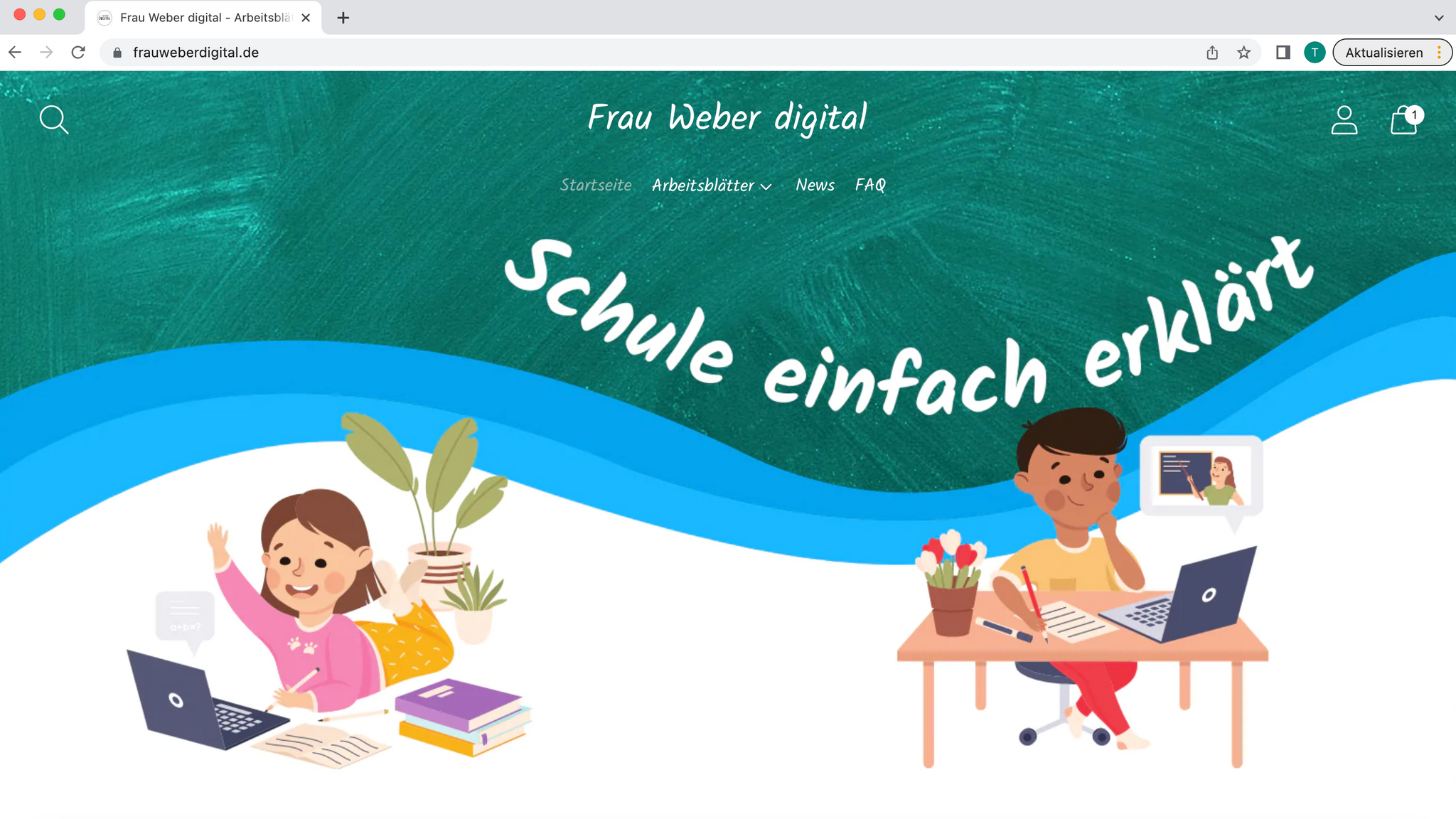 Die Webseite geht endlich online