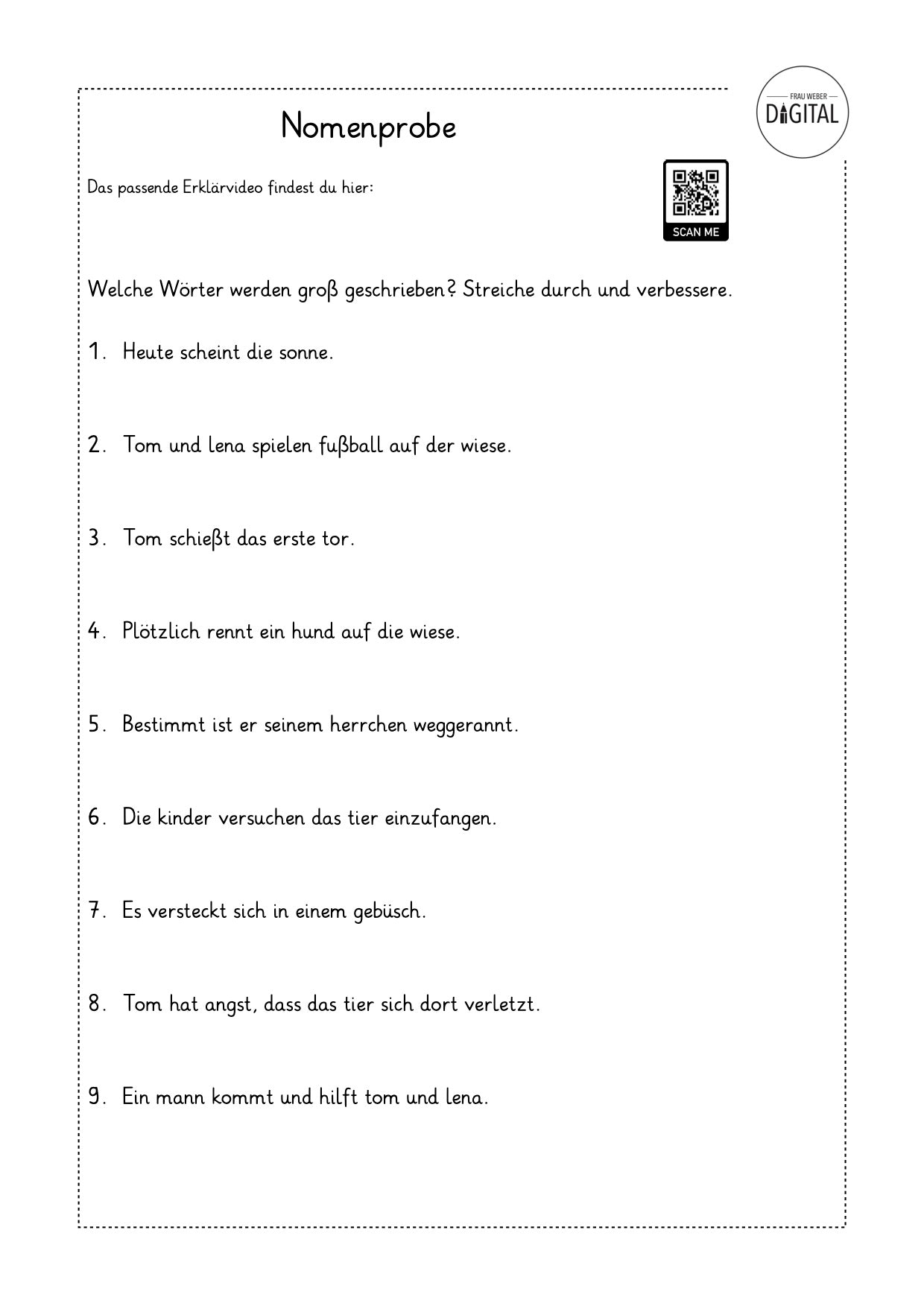 Frau Weber Digital Arbeitsbl tter Und Lernvideos F r Die Grundschule Frau weber digital arbeitsbl tter und lernvideos f r die grundschule